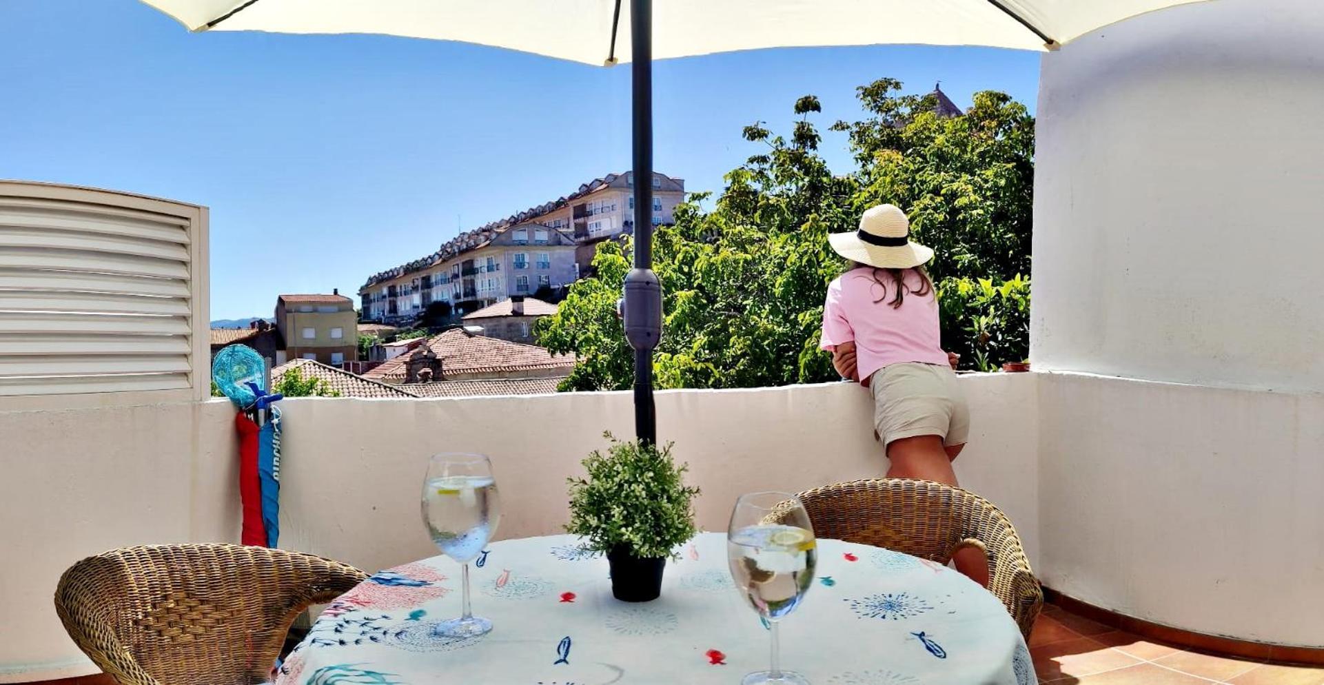 Ferienwohnung Holibai, Curuxa, Tranquilidad En El Casco Historico De Baiona Exterior foto